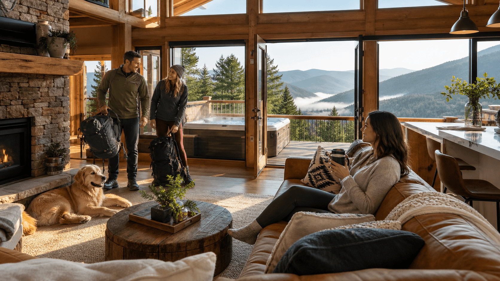 Inside a Dog-Friendly Mountain Cabin in Georgia Travelers Love
